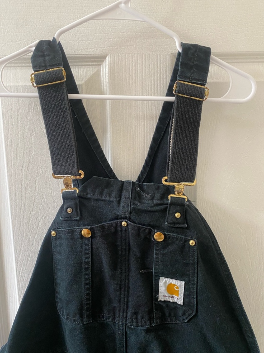 Carhartt Men’s Black Duck Bib Workwear Overalls - Picture 2 of 4